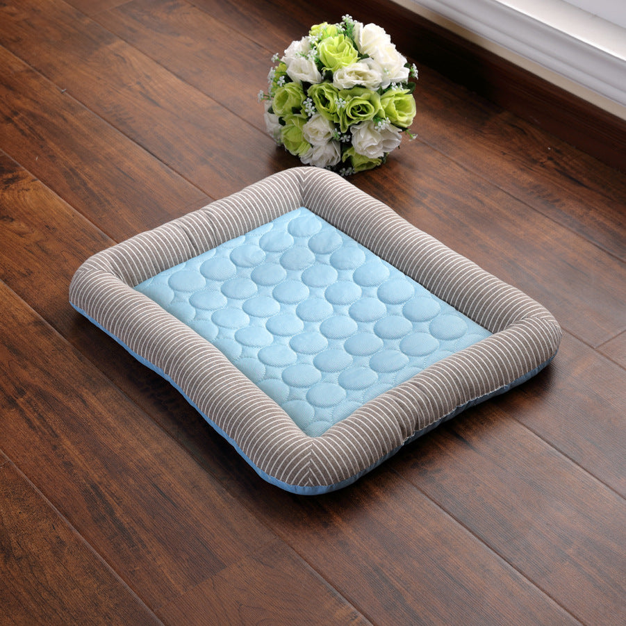 Cooling Dog Bed - Ice Silk Bed for Summer Sleep