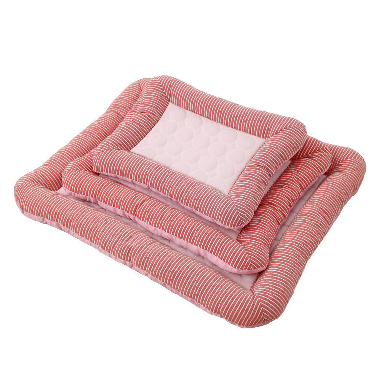 Cooling Dog Bed - Ice Silk Bed for Summer Sleep