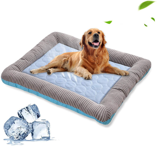 Cooling Dog Bed - Ice Silk Bed for Summer Sleep