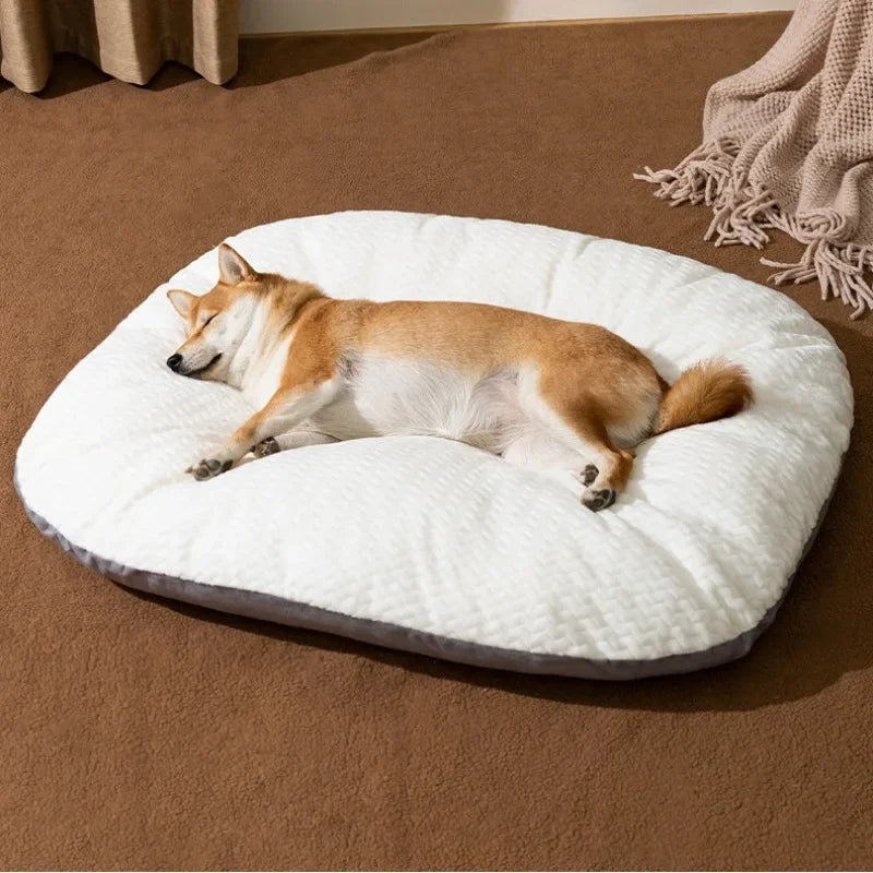 Comfy Thick Washable Dog Bed - Oval Sleeping Mat