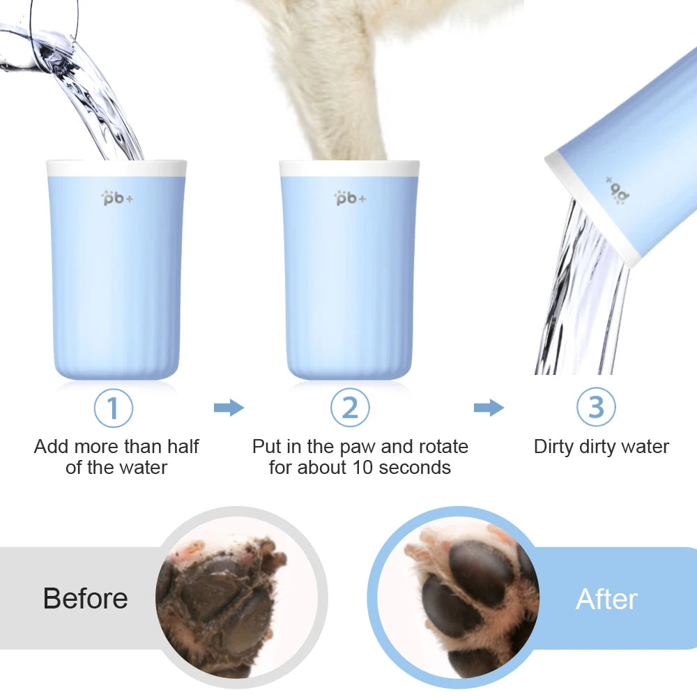 Quick-Clean Soft Silicone Dog Paw Washer