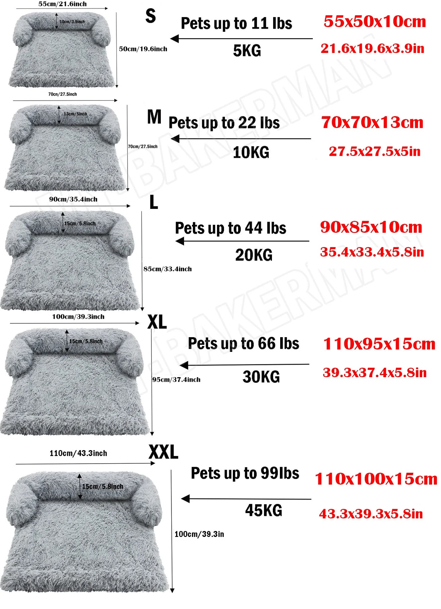 Washable Pet Dog Bed Sofa - Calming Nest with Removable Cushion Option