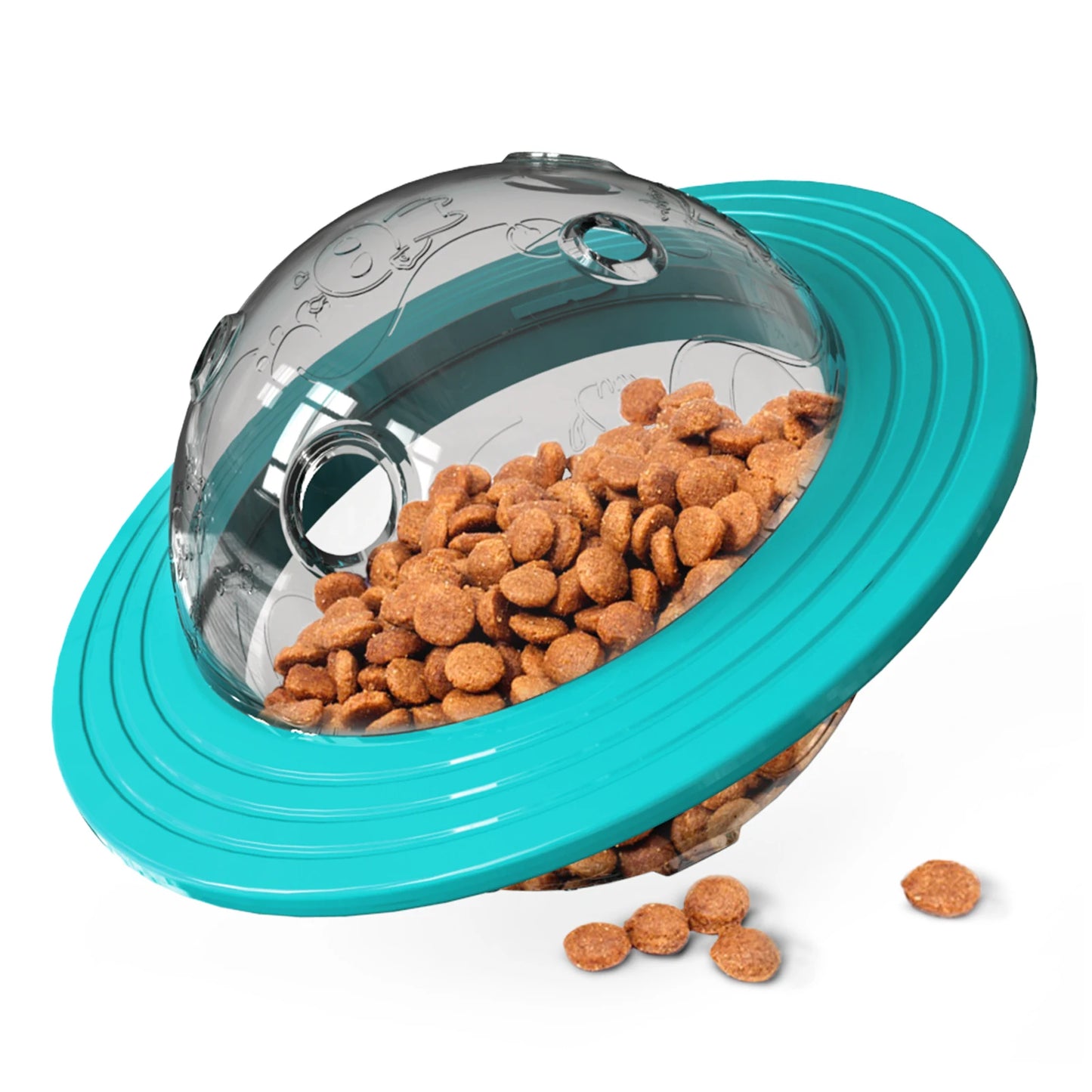 Interactive Dog Treat Ball - Food Dispensing, Slow Feed Training Toy