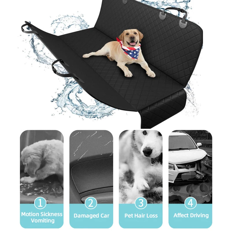 Waterproof Dog Car Seat Cover & Safety Hammock